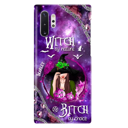 Custom Personalized Stick My Broom Witch Phone Case - Halloween Gift Idea - Case For iPhone And Samsung - Witch By Nature