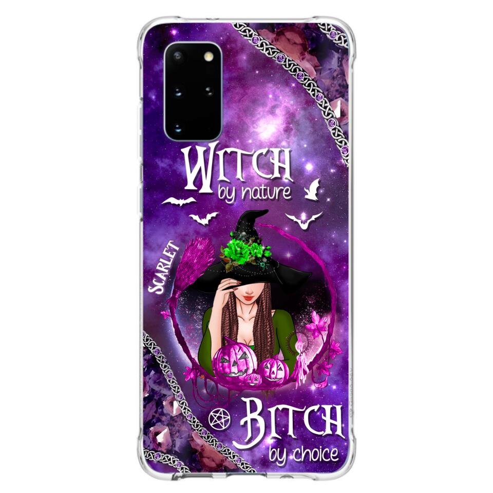 Custom Personalized Stick My Broom Witch Phone Case - Halloween Gift Idea - Case For iPhone And Samsung - Witch By Nature