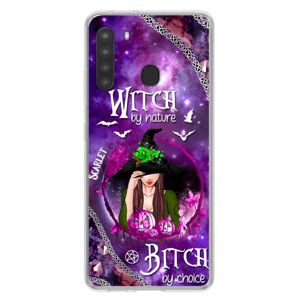 Custom Personalized Stick My Broom Witch Phone Case - Halloween Gift Idea - Case For iPhone And Samsung - Witch By Nature