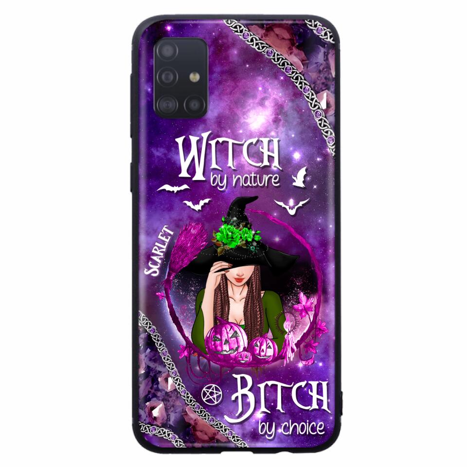 Custom Personalized Stick My Broom Witch Phone Case - Halloween Gift Idea - Case For iPhone And Samsung - Witch By Nature