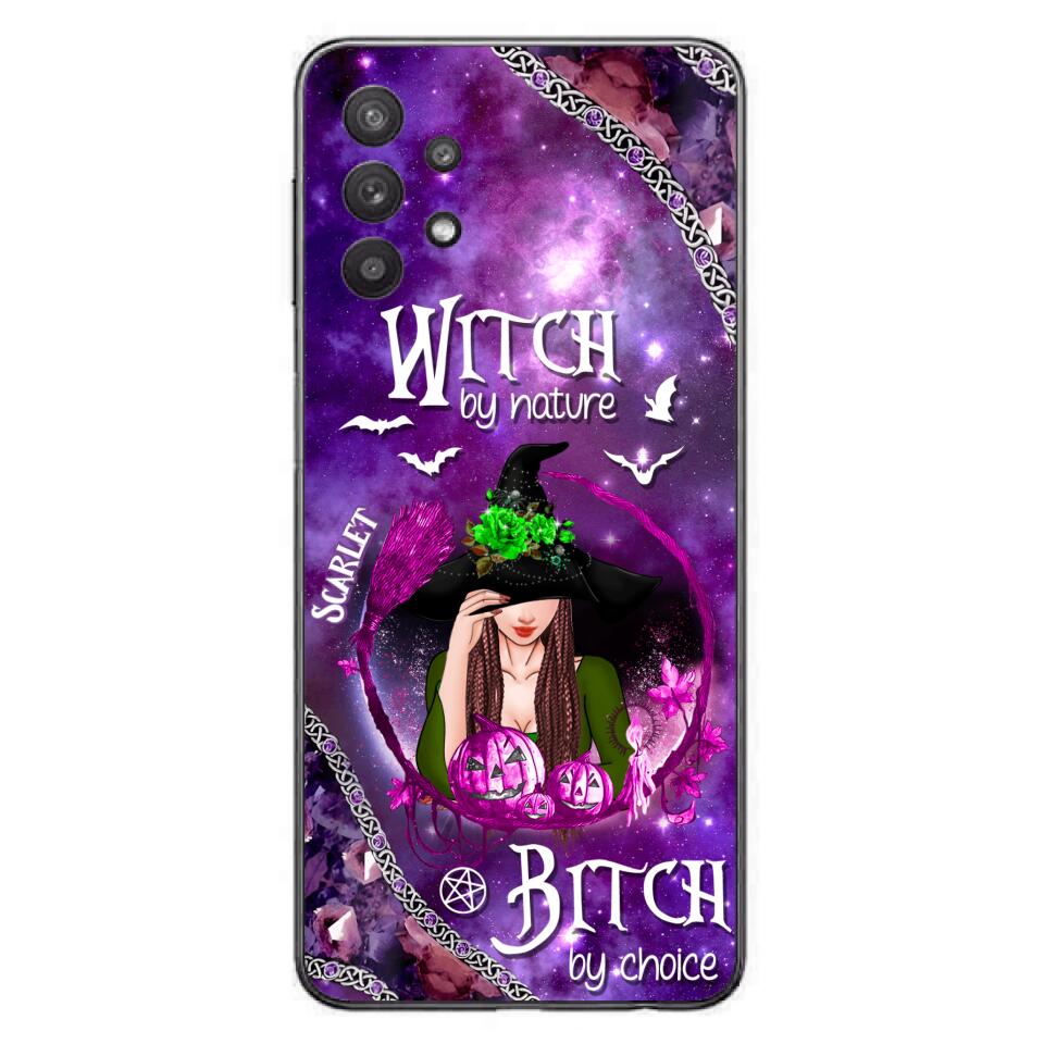 Custom Personalized Stick My Broom Witch Phone Case - Halloween Gift Idea - Case For iPhone And Samsung - Witch By Nature