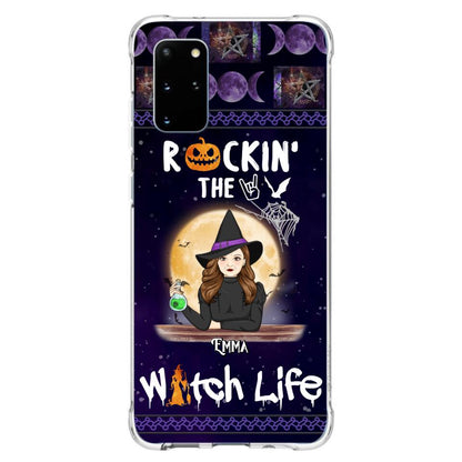 Custom Personalized Witch Phone Case - Halloween Gift Idea - Rockin' The Witch Life - Case For iPhone/Samsung