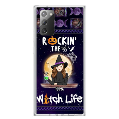 Custom Personalized Witch Phone Case - Halloween Gift Idea - Rockin' The Witch Life - Case For iPhone/Samsung