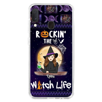 Custom Personalized Witch Phone Case - Halloween Gift Idea - Rockin' The Witch Life - Case For iPhone/Samsung