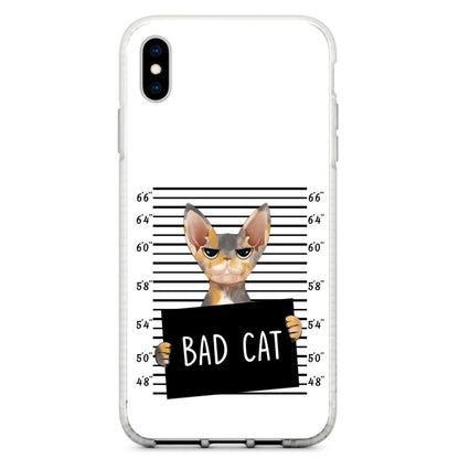 Personalized Bad Cat Phone Case - Up to 2 Cats - Gift Idea For Cat Lover - Yes, We're Aware Of How Obnoxious - Case For iPhone And Samsung