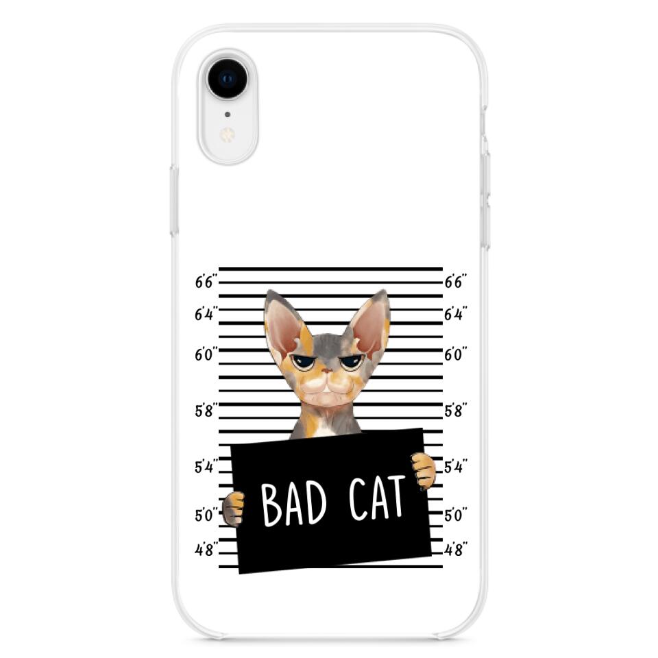 Personalized Bad Cat Phone Case - Up to 2 Cats - Gift Idea For Cat Lover - Yes, We're Aware Of How Obnoxious - Case For iPhone And Samsung