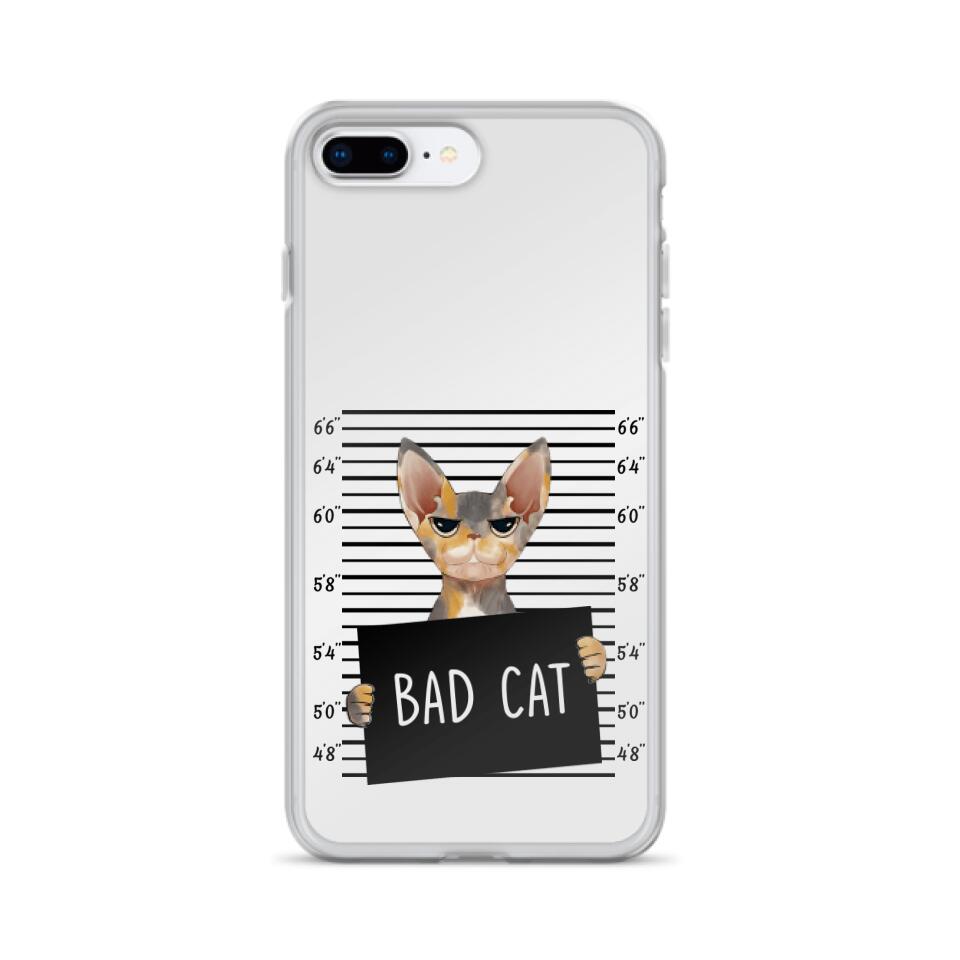 Personalized Bad Cat Phone Case - Up to 2 Cats - Gift Idea For Cat Lover - Yes, We're Aware Of How Obnoxious - Case For iPhone And Samsung