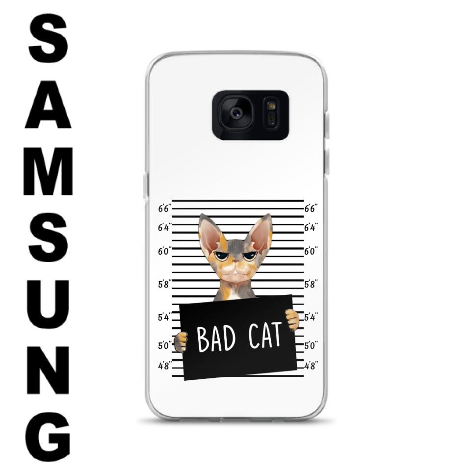 Personalized Bad Cat Phone Case - Up to 2 Cats - Gift Idea For Cat Lover - Yes, We're Aware Of How Obnoxious - Case For iPhone And Samsung