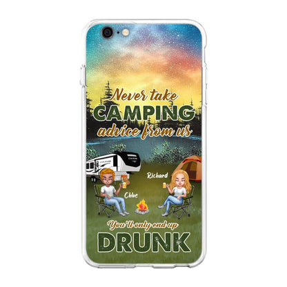 Personalized Camping Friend Phone Case - Up to 7 People - Gift Idea For Camping Friends - We're Like A Really Small Gang - Case For iPhone And Samsung