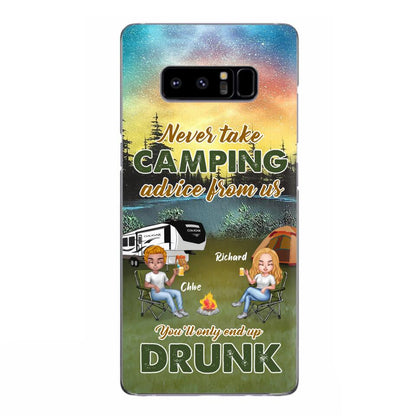 Personalized Camping Friend Phone Case - Up to 7 People - Gift Idea For Camping Friends - We're Like A Really Small Gang - Case For iPhone And Samsung