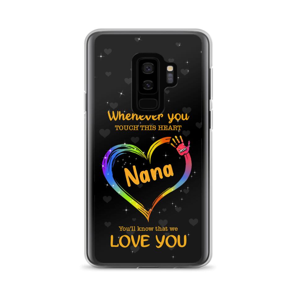 Personalized Phone Case - Whenever You Touch This Heart, You'll Know That We Love You - Case For Iphone and Samsung