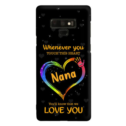 Personalized Phone Case - Whenever You Touch This Heart, You'll Know That We Love You - Case For Iphone and Samsung