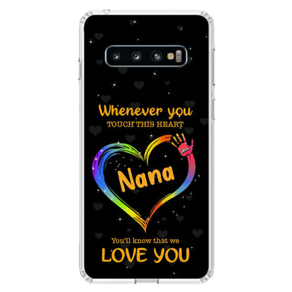Personalized Phone Case - Whenever You Touch This Heart, You'll Know That We Love You - Case For Iphone and Samsung