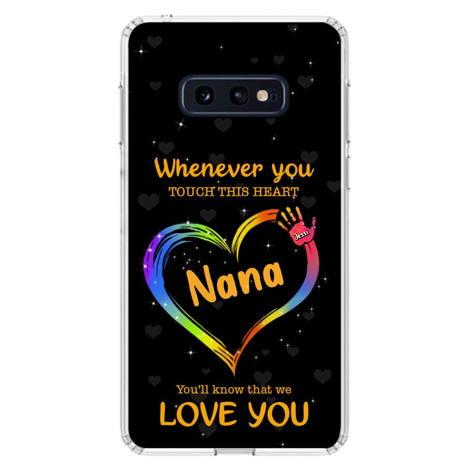 Personalized Phone Case - Whenever You Touch This Heart, You'll Know That We Love You - Case For Iphone and Samsung