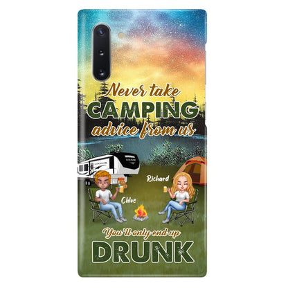 Personalized Camping Friend Phone Case - Up to 7 People - Gift Idea For Camping Friends - We're Like A Really Small Gang - Case For iPhone And Samsung