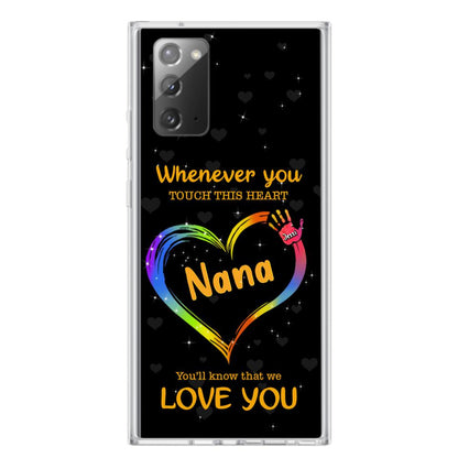 Personalized Phone Case - Whenever You Touch This Heart, You'll Know That We Love You - Case For Iphone and Samsung