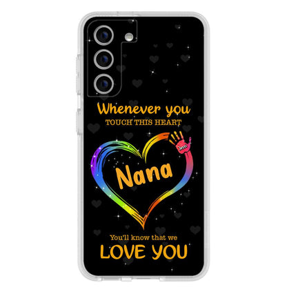 Personalized Phone Case - Whenever You Touch This Heart, You'll Know That We Love You - Case For Iphone and Samsung