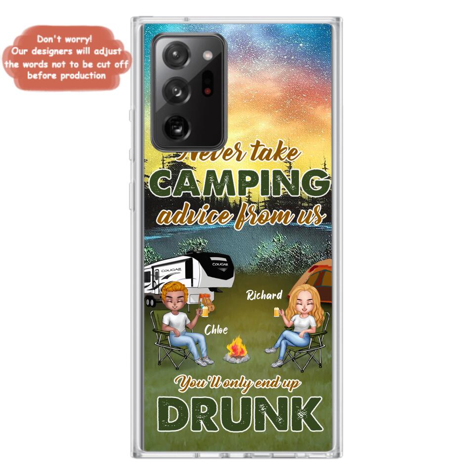 Personalized Camping Friend Phone Case - Up to 7 People - Gift Idea For Camping Friends - We're Like A Really Small Gang - Case For iPhone And Samsung