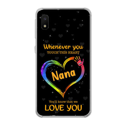 Personalized Phone Case - Whenever You Touch This Heart, You'll Know That We Love You - Case For Iphone and Samsung
