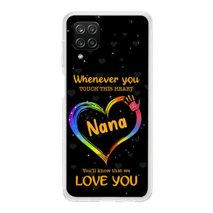 Personalized Phone Case - Whenever You Touch This Heart, You'll Know That We Love You - Case For Iphone and Samsung