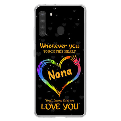 Personalized Phone Case - Whenever You Touch This Heart, You'll Know That We Love You - Case For Iphone and Samsung