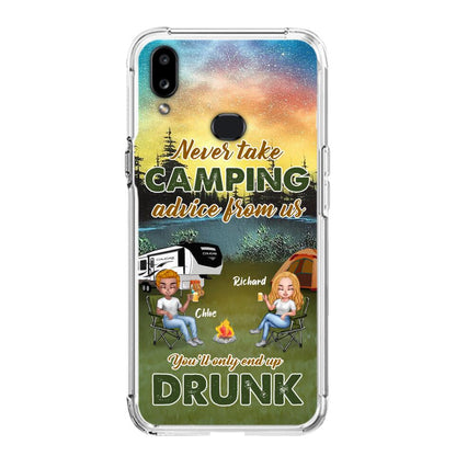 Personalized Camping Friend Phone Case - Up to 7 People - Gift Idea For Camping Friends - We're Like A Really Small Gang - Case For iPhone And Samsung