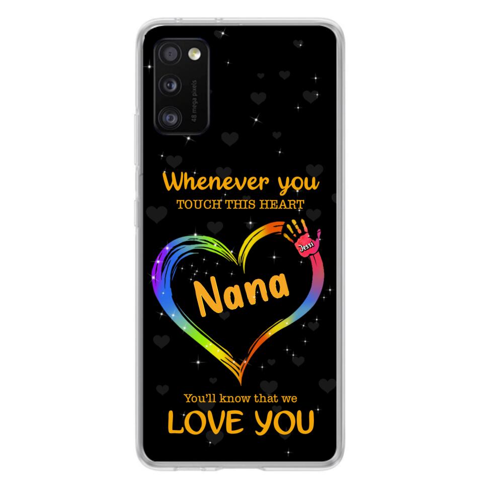 Personalized Phone Case - Whenever You Touch This Heart, You'll Know That We Love You - Case For Iphone and Samsung