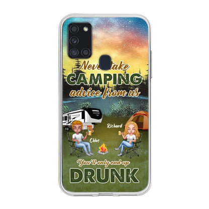 Personalized Camping Friend Phone Case - Up to 7 People - Gift Idea For Camping Friends - We're Like A Really Small Gang - Case For iPhone And Samsung