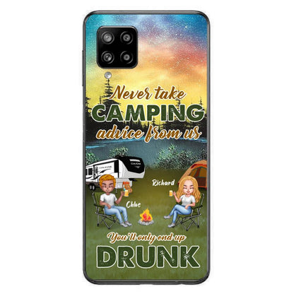 Personalized Camping Friend Phone Case - Up to 7 People - Gift Idea For Camping Friends - We're Like A Really Small Gang - Case For iPhone And Samsung