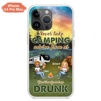 Personalized Camping Friend Phone Case - Up to 7 People - Gift Idea For Camping Friends - We're Like A Really Small Gang - Case For iPhone And Samsung