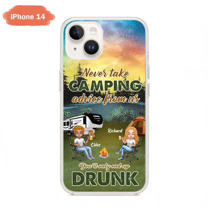 Personalized Camping Friend Phone Case - Up to 7 People - Gift Idea For Camping Friends - We're Like A Really Small Gang - Case For iPhone And Samsung