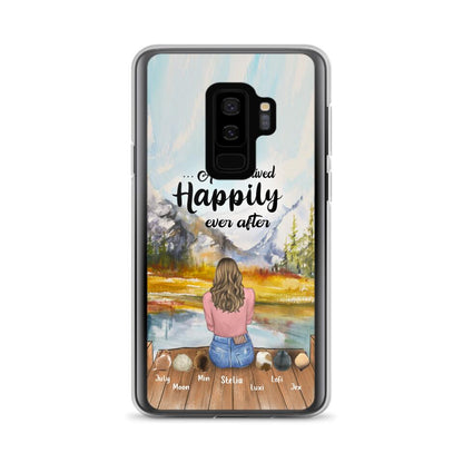 Personalized Dog Mom Phone Case - Up to 4 Dogs - And She Lived Happily Ever After
