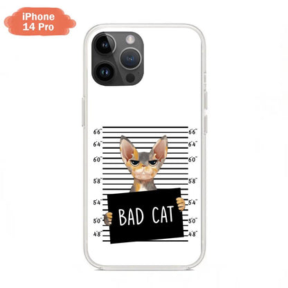 Personalized Bad Cat Phone Case - Up to 2 Cats - Gift Idea For Cat Lover - Yes, We're Aware Of How Obnoxious - Case For iPhone And Samsung