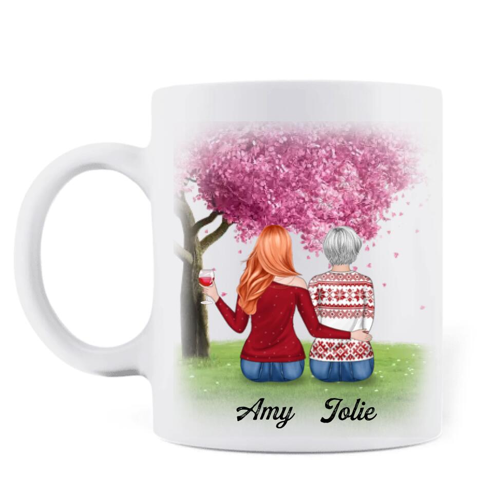 Personalized Mother Mug - Up to 4 People - Gift Idea For Mother's Day/Christmas - Home Is Where Mom Is