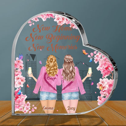 Personalized Bestie Acrylic Plaque - Gift Idea For Bestie/Housewarming - New Home New Beginning New Memories