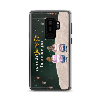 Personalized Christmas Friends Phone Case - Christmas Gift Idea For Friends/Sisters - Up to 12 People - You Are The Greatest Gift I've Ever Been Given - Case For iPhone And Samsung