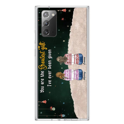 Personalized Christmas Friends Phone Case - Christmas Gift Idea For Friends/Sisters - Up to 12 People - You Are The Greatest Gift I've Ever Been Given - Case For iPhone And Samsung