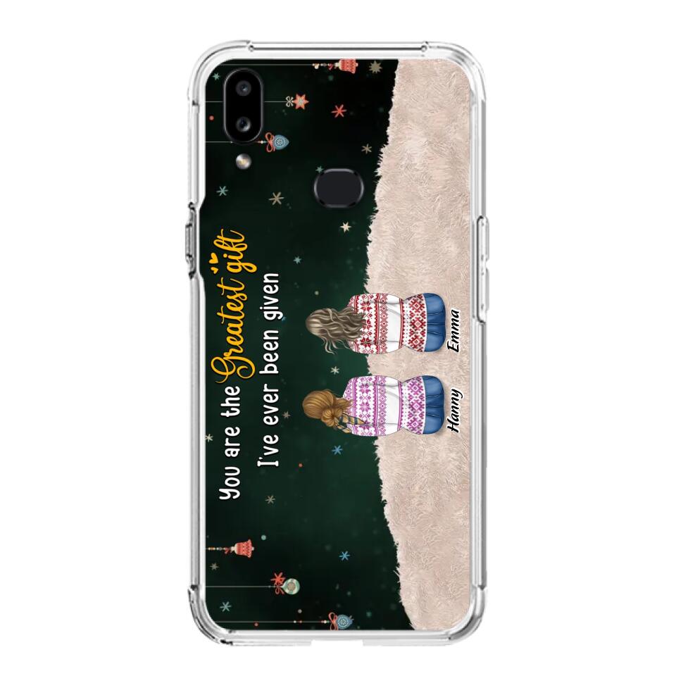 Personalized Christmas Friends Phone Case - Christmas Gift Idea For Friends/Sisters - Up to 12 People - You Are The Greatest Gift I've Ever Been Given - Case For iPhone And Samsung