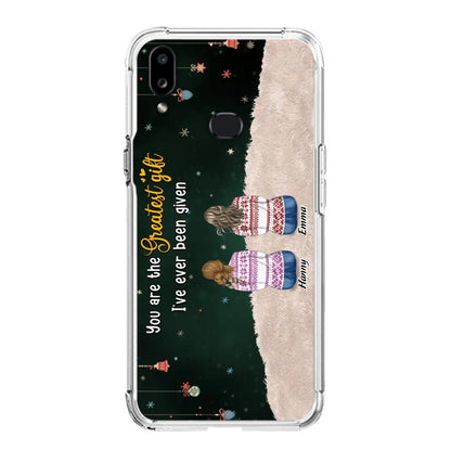 Personalized Christmas Friends Phone Case - Christmas Gift Idea For Friends/Sisters - Up to 12 People - You Are The Greatest Gift I've Ever Been Given - Case For iPhone And Samsung
