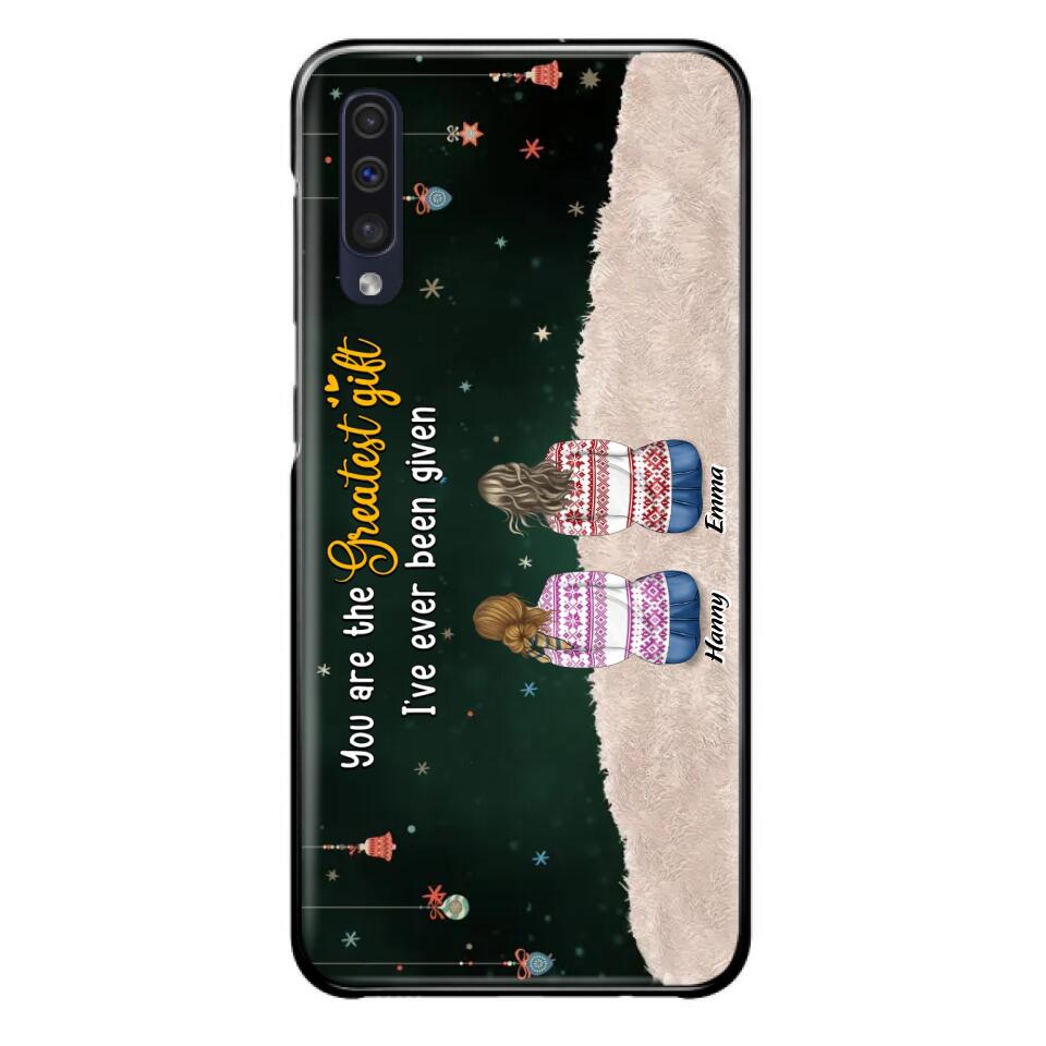 Personalized Christmas Friends Phone Case - Christmas Gift Idea For Friends/Sisters - Up to 12 People - You Are The Greatest Gift I've Ever Been Given - Case For iPhone And Samsung