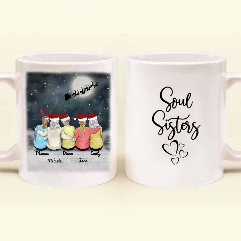 Personalized Best Friend Gifts Coffee Mug - Up to 5 Besties