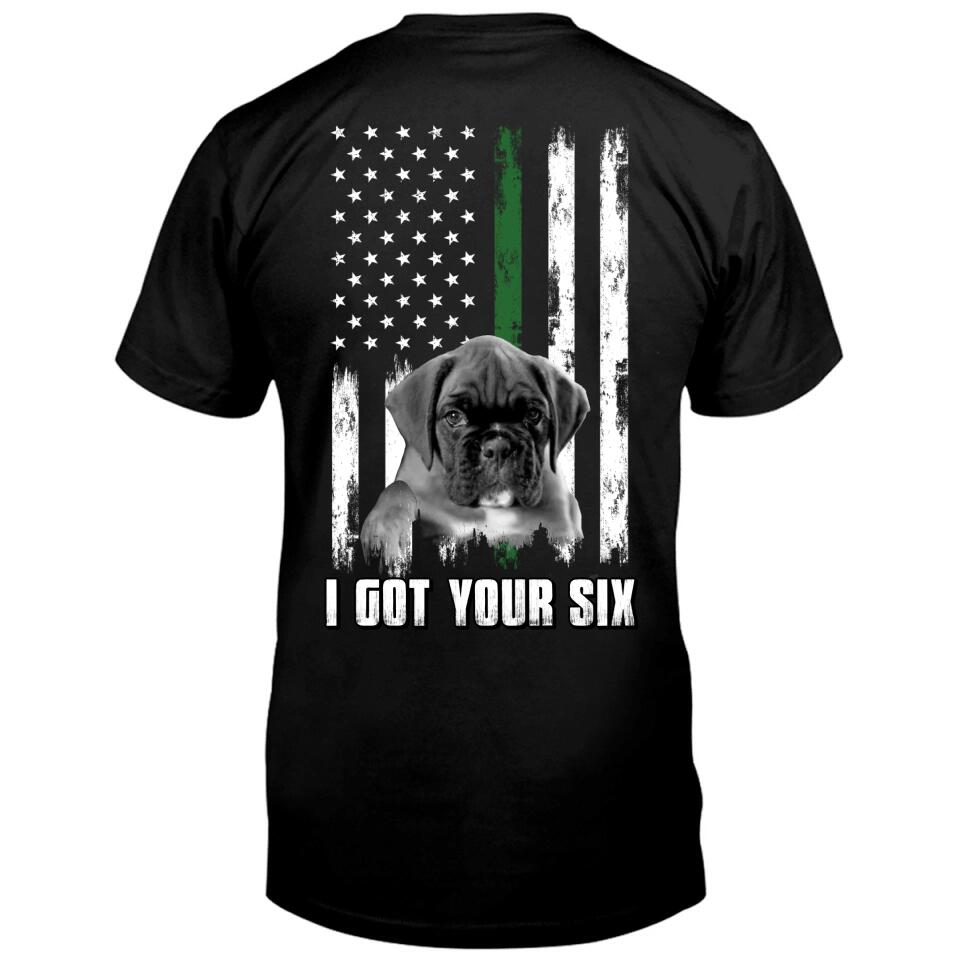 Personalized Photo T-Shirt - Gift Idea for Pet Owners - I Got Your Six