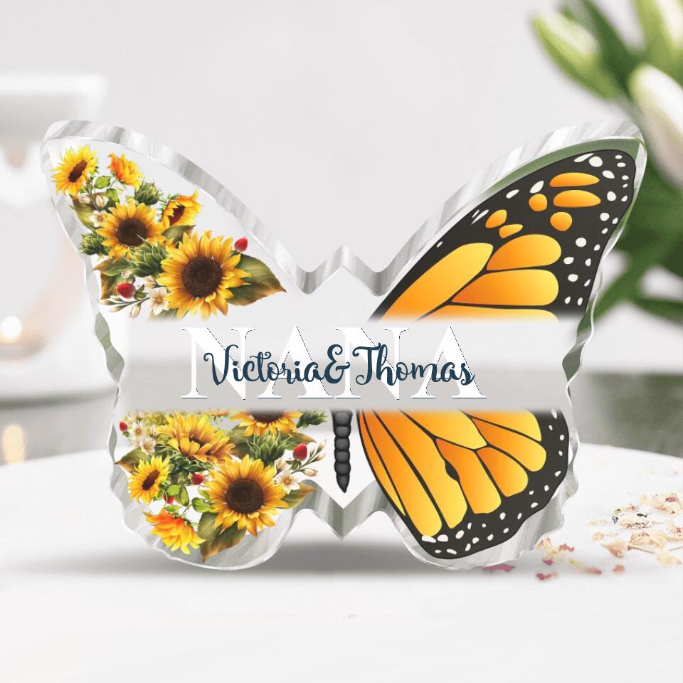 Personalized Butterfly Acrylic Plaque - Gift Idea For Christmas