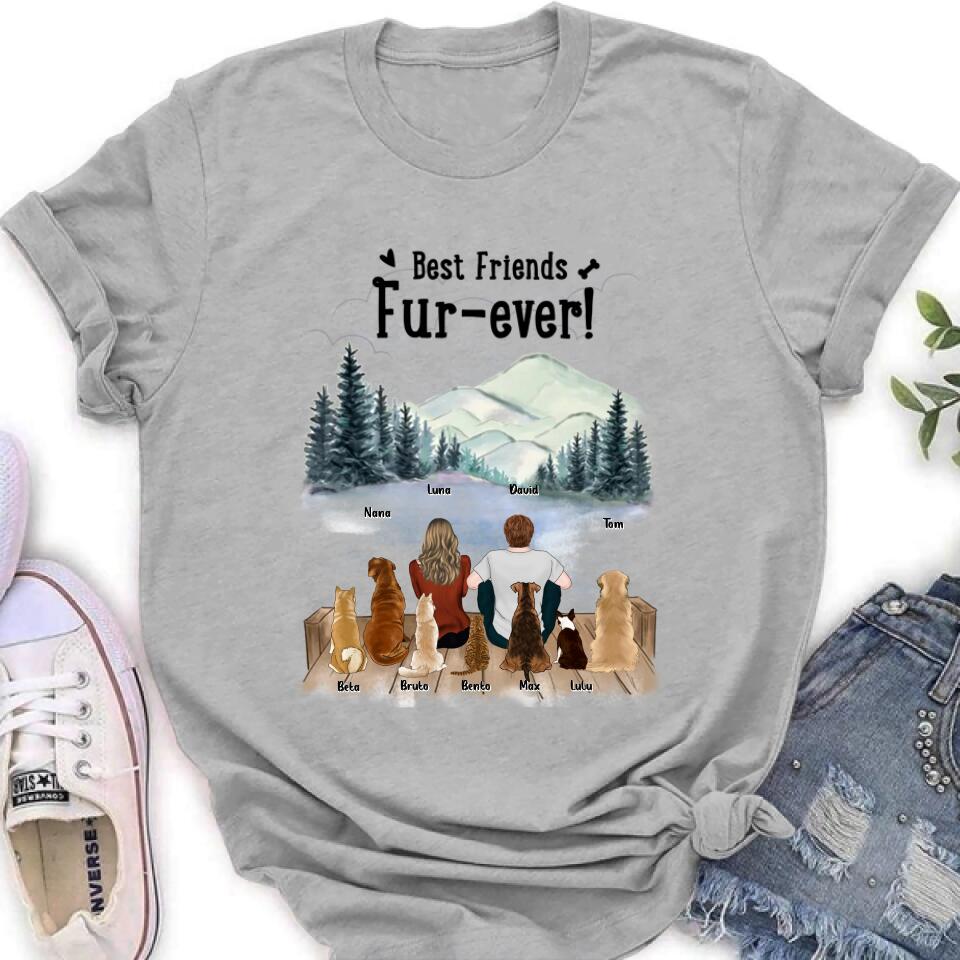 Personalized Gift For Dog Cat T-Shirt/Long Sleeved/Hoodie/Sweatshirt - Gift idea for Dog/Cat Mom, Dog/Cat Dad, Dog/Cat Lovers - Up to 7 Pets