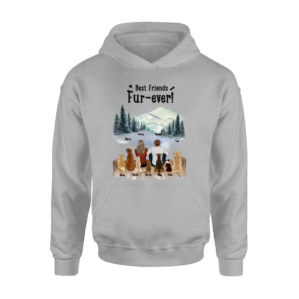 Personalized Gift For Dog Cat T-Shirt/Long Sleeved/Hoodie/Sweatshirt - Gift idea for Dog/Cat Mom, Dog/Cat Dad, Dog/Cat Lovers - Up to 7 Pets