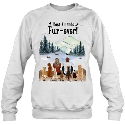 Personalized Gift For Dog Cat T-Shirt/Long Sleeved/Hoodie/Sweatshirt - Gift idea for Dog/Cat Mom, Dog/Cat Dad, Dog/Cat Lovers - Up to 7 Pets