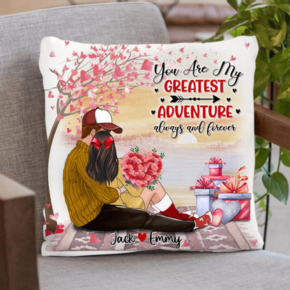 Personalized Couple Pillow Cover - Best Gift For Couple - Happy Valentine's Day