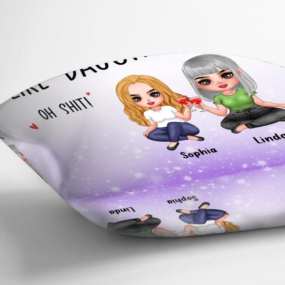 Personalized Daughter & Mom Pillow Cover - Gift For Mother's Day - Like Mother Like Daughter