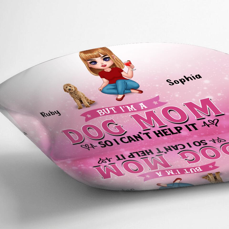 Personalized Dog Mom Pillow Cover/Fleece Blanket/Quilt - Gift Idea For Dog  Lover - Rockin' The Dog Mom Life -  Up to 6 Dogs