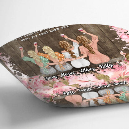 Personalized Friends Pillow Cover - Up to 4 Friends - Gift Idea For Friends/Besties - Best Friends Are Like Big Knickers
